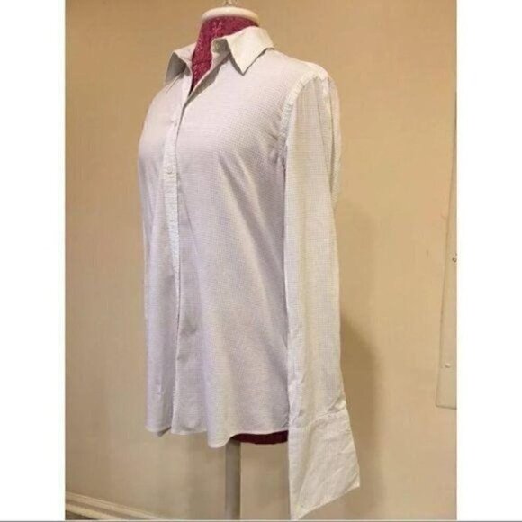 Calvin Klein Top Size 10 Button Down French Cuffs - Picture 7 of 9
